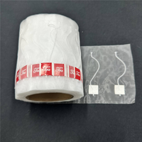 Emballage alimentaire, sachet de thé vide en nylon avec cordon et étiquette, sachet de thé personnalisé, film nylon de qualité alimentaire en rouleau