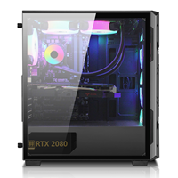 Boîtier d'ordinateur PC personnalisé OEM d'usine, boîtiers et tours de jeu ATX, boîtier de serveur PC avec ventilateurs RVB pour ordinateur de bureau