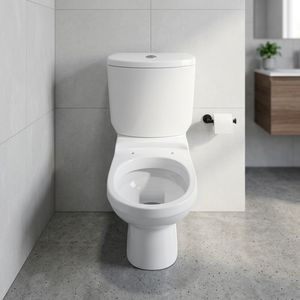 Ceramic Two Piece WC Water Closet Round Close Coupled Toilet Commode P <b>Trap</b> S <b>Trap</b> Dual Flush - Product Image 4