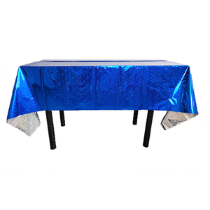 Factory Direct Birthday Decoration Disposable <strong>Table</strong> Covers Plastic Waterproof Aluminum Foil Party <strong>Table</strong> <strong>Cloths</strong> - Product Image 2