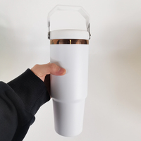 Portable 30oz En Acier Inoxydable Isolé Voyage Tasse Étanche En Plein Air Arc-En-Ciel Gobelet Or Placage Laser Gravé En Métal Camping