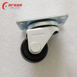 ล้อเลื่อน Carsun ขนาด 2 นิ้ว สีดำ เหล็กเสริมไนลอน ล้อหมุนได้ รองรับน้ำหนักได้มาก ล้อแข็งพิเศษ พร้อมตัวป้องกันเกลียวล้อ - Product Image 3