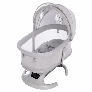 <span class=keywords><strong>Cuna</strong></span> <span class=keywords><strong>Mecedora</strong></span> <span class=keywords><strong>para</strong></span> Bebé Mastela con Mosquitero, Cinturón de Seguridad Ajustable <span class=keywords><strong>para</strong></span> Recién Nacidos, <span class=keywords><strong>Cuna</strong></span> Multifuncional con Control por Aplicación - Product Image 6