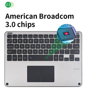 Touchpad teclado funda para Huawei MediaPad T5 10 AGS2-W09/L09/L03/W19 teclado inalámbrico caso - Product Image 2