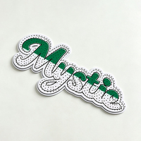 Patch en silicone personnalisé avec lettres de l'alphabet, monogramme, numéro, patchs en PVC 3D pour vêtements, patch en silicone