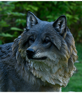 Escultura de <span class=keywords><strong>Pastor</strong></span> Alemán de Fibra de Vidrio en Stock, Estatua Realista de Perro de FRP para Decoración de Jardín, Parque y Exteriores - Product Image 4