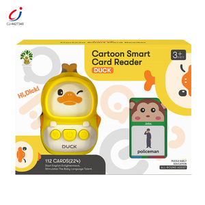 Chengji giáo dục sớm Đồ chơi nhận thức Montessori nói chuyện THẺ <span class=keywords><strong>FLASH</strong></span> Đồ chơi vịt học câu chuyện máy trẻ em đọc máy - Product Image 5