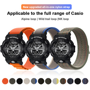 Correa de Nailon FORWELLENY de 16 mm para Reloj Casio <span class=keywords><strong>G</strong></span>-<span class=keywords><strong>SHOCK</strong></span> GA110 120 GA900 <span class=keywords><strong>GA2100</strong></span> GW-M5610, Accesorios Deportivos - Product Image 3