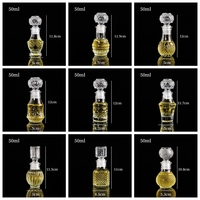 Grosir Botol Minuman Keras Kaca Ukir Bening 50ml Ukuran Kecil