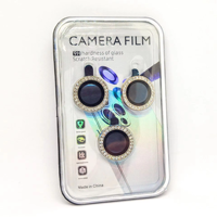 Nouveau Film de Protection en Verre Trempé Mini Diamant Scintillant pour Objectif d'Appareil Photo iPhone 18 17 16 15 14 13 12 11 Pro Max Plus