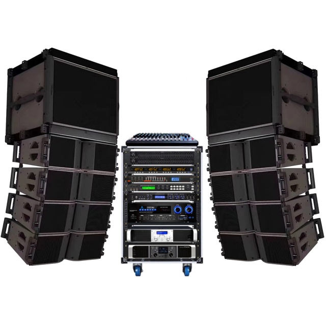 Complete Professional Sound System Dual 10 Inch Line Array Speaker DJ Controller Passive Speaker Outdoor Sound System
