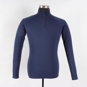 T-shirt da <span class=keywords><strong>uomo</strong></span> con mezza Zip in poliestere antiuomo top intimo <span class=keywords><strong>termico</strong></span> Baselayer <span class=keywords><strong>abbigliamento</strong></span> sportivo da trekking all'aperto - Product Image 1