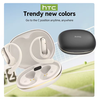 Casque de traduction AI HTC NE52 Bluetooth V6.0 Écouteurs HiFi Appel à très faible latence Réduction de bruit OWS Écouteurs sportifs