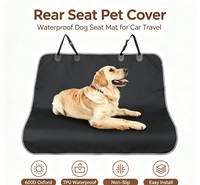 Tapis de protection imperméable populaire pour siège arrière de voiture pour animaux de compagnie, hamac coussin couverture noir 140 x 110 cm