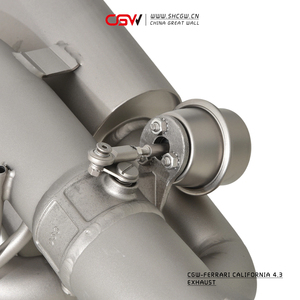 Silenziatore di Scarico in Acciaio Inox 304 Spessore 1,5mm con Valvola di Controllo Remoto a Vuoto, Sezione Centrale X e Silenziatore Posteriore per <span class=keywords><strong>Ferrari</strong></span> - Product Image 6