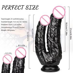 Ventouse double gode pour femme, sex-toy pour adulte, pénis gay, gode érotique, anal, consolador, buttplug, jouet sexuel pour lesbiennes - Product Image 6