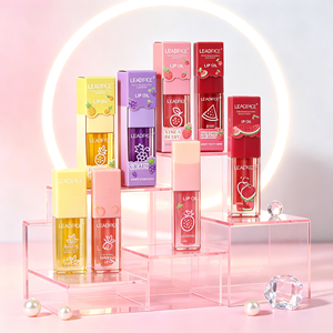 Huile à lèvres Leadface, 24 pièces, 6 saveurs fruitées, transparente, hydratante, brillance fruitée douce, gloss à lèvres en stock, vente en gros - Product Image 1