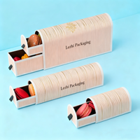 Boîte à tiroir d'emballage personnalisé de luxe pour biscuit macaron Thé de l'après-midi Desserts sucrés Boîte à macaron Cookie Emballage en papier pour aliment cadeau