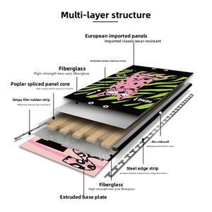 Nouvel ensemble de <span class=keywords><strong>snowboard</strong></span> pour enfant, motif dessin animé, pour park, plan et à motifs floraux, niveau intermédiaire, planche unique - Product Image 2