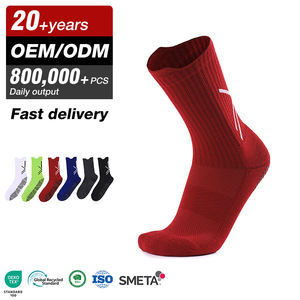 Custom Gym Grip Sport Socken Crew Solid Color Profession elle Fußball Socken Anti Slip Football Grip Socken - Product Image 1