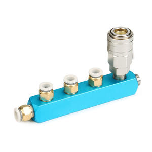 Base Distribuidora de Aire de Escape de Aluminio de 20*20, Piezas de Ventilación de Múltiples Tubos con 1-15 Posiciones y Acceso de 2 Puntos - Product Image 4