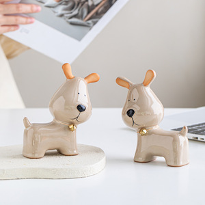 Figura de Cachorro de Porcelana, Linda Decoración de Escritorio, Almacenamiento de Llaves para Sala de Estar y Entrada, Regalo Artesanal - Product Image 2