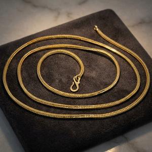 Wholesale 14K 18K 24K Micro <b>Gold</b> Plated <b>Snake</b> Or Herringbone <b>Chain</b> Necklace, Fashion <b>Chains</b> Necklaces, Modern <b>Gold</b> <b>Chain</b> Design. - Product Image 2