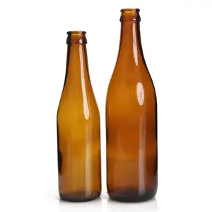 Высокое качество 200 мл 250 мл 500 мл пивная бутылка стеклянная для упаковки пивных напитков