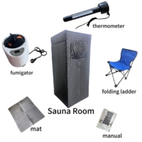 Tenda Sauna Uap Lipat Portabel untuk Penggunaan di Rumah, Desain Baru, Spa Basah Seluruh Tubuh
