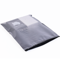 Échantillon gratuit sacs à fermeture éclair givrés avec impression de logo personnalisé sac en plastique d'emballage de t-shirt en EVA/PVC mat à fermeture éclair pour sweats à capuche