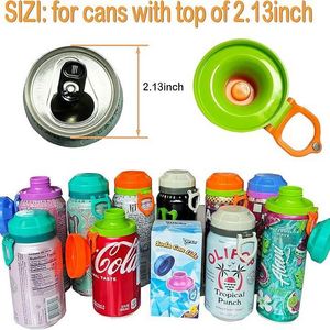 <b>Plastic</b> Magnetic Leak-proof Soda Can Lids Universal Fit Portable <b>Drink</b> Can Tops for Home Kitchen Camping and Outdoor Activities - Product Image 4