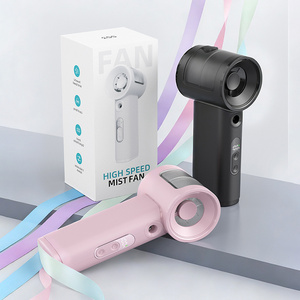 Nouveau <span class=keywords><strong>ventilateur</strong></span> portable haute vitesse à brumisation d'eau, 4000 mAh, rechargeable par USB, ventilateurs turbo, refroidissement d'air extérieur, humidificateur portable - Product Image 4