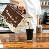 Sacs à café personnalisables en boîte (BIB) avec valve, emballage liquide de qualité alimentaire pour vodka, bière, vin, jus, OEM et logo personnalisé