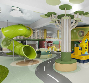 Eibele Soft Équipement de terrain de jeu intérieur Design Kids Mini <span class=keywords><strong>Town</strong></span> Daycare Role Play Houses Interactive Play Set for Toddler Park - Product Image 2