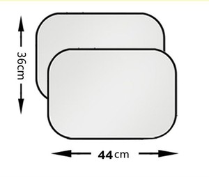 Pare-soleil de voiture personnalisé en pongé pour pare-brise avant, protection UV, double pare-soleil auto pliable avec logo, 2 pièces, promotionnel et moderne - Product Image 4