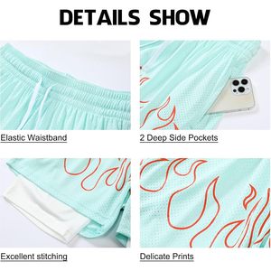 Pantalones Cortos de Baloncesto Personalizados para Hombre, de Secado Rápido, con Bolsillos, Estampado por Sublimación, Ropa Deportiva Urbana, Pantalones Cortos Deportivos para Correr - Product Image 6