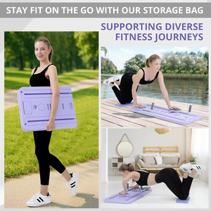 Set di Attrezzi per <span class=keywords><strong>Pilates</strong></span> Pieghevole Multifunzione per Casa con Timer, Attrezzatura per Esercizi Addominali e Rullo per Addominali - Product Image 4