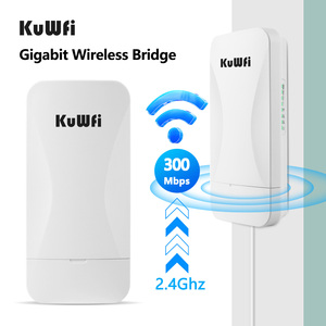 1-2km 2.4G điểm đến điểm cầu không dây tầm xa 300Mbps Ngoài trời CPE Antenna không dây Ethernet cầu cho CCTV Camera - Product Image 6