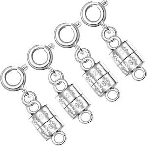 CHANGAO Fermoirs magnétiques plaqués argent 925, convertisseurs faciles, connecteurs d'extension pour colliers et bracelets, apprêts de bijouterie - Product Image 1