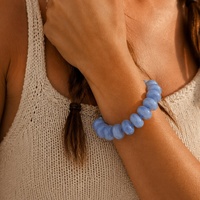 Gelang manik-manik resin akrilik warna-warni handmade gaya blogger INS terlaris 2026 untuk wanita