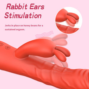 Vibrateur Lapin Point G et Clitoridien, 10 Modes de Vibration, Pulsations Pénétrantes, Étanche, Rechargeable, en Silicone Non-Latex, Godemiché Sexuel - Product Image 6