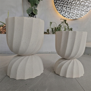 Juego de Macetas de Fibra de Arcilla para Bonsái Grandes con Textura Única 2024, Orificios de Drenaje, Diseño Moderno Ligero y Ecológico para Uso en Interiores - Product Image 1