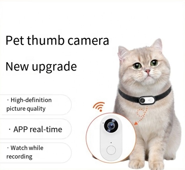 New Upgraded Pet Collar Camera Can Be Connected to APP for Real-time Viewing Magnetic Mini Pet Collar Camera