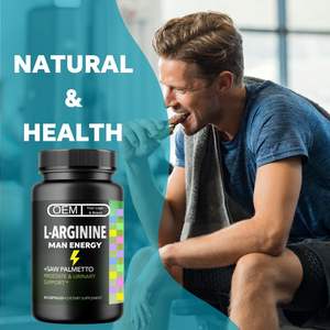 L Arginina Cápsulas Aminoácido Deporte Suplemento OEM Etiqueta Privada Disponible - Product Image 3