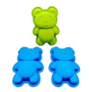 Dễ thương Panda Silicone khuôn DIY Baking Mousse bánh Panda <span class=keywords><strong>Pudding</strong></span> khuôn cấp thực phẩm Silicone bánh trang trí khuôn - Product Image 2