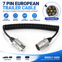 Câble de remorque HJYAJZT flexible et durable en caoutchouc, style européen, 7 conducteurs, pour système électrique de remorquage de camions et de remorques