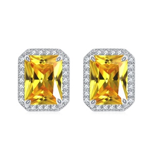 Custom Birthstone Stud <b>Earrings</b> 925 Sterling Silver for Party Anniversary & Gift-CMA Certified - Product Image 5