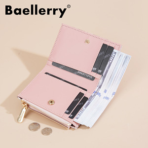 กระเป๋าสตางค์สั้นผู้หญิง Baellerry ลายงู ซิปใส่บัตร ขนาด 4 นิ้ว ใช้ได้ทุกวัน - Product Image 2