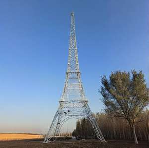 Мачта связи Shenghong 20-50 м, оцинкованная горячим способом, стальная, сертифицированная ISO9001, с молниезащитой для базовых станций - Product Image 1