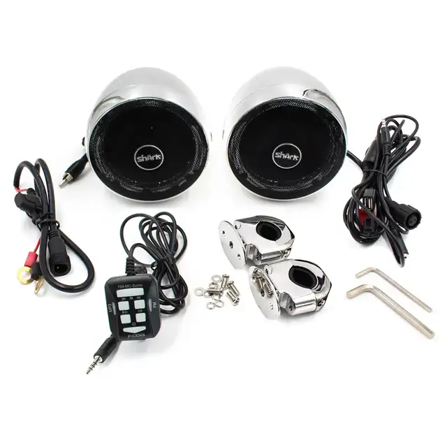 Tocador de áudio estéreo para motocicleta, à prova d' água, sistema de som para carro, spa, utv, atv